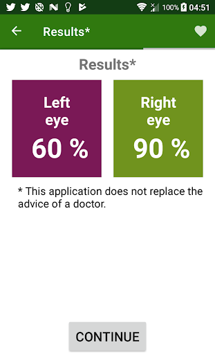 Eye exam - Image screenshot of android app
