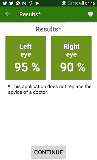 Eye exam - Image screenshot of android app