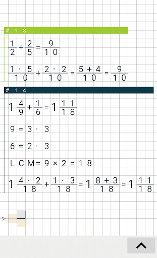 Fraction calculator - عکس برنامه موبایلی اندروید