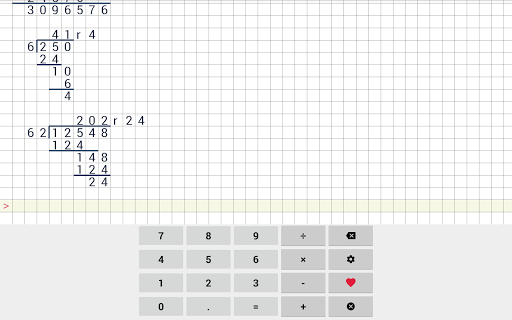 Division calculator - عکس برنامه موبایلی اندروید
