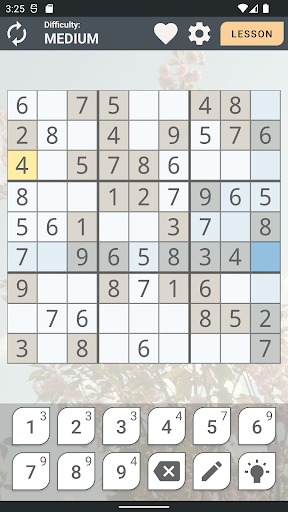 Sudoku - Gameplay image of android game