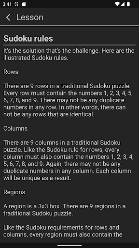 Sudoku - Gameplay image of android game