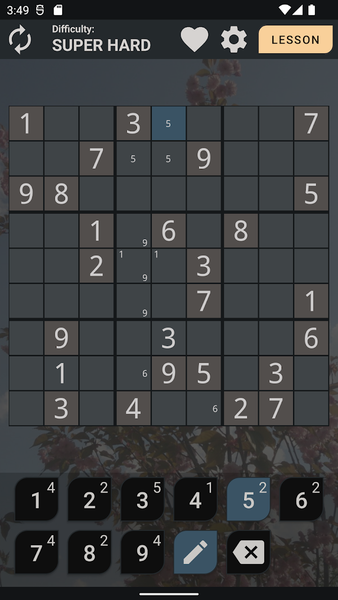Sudoku Premium - Gameplay image of android game