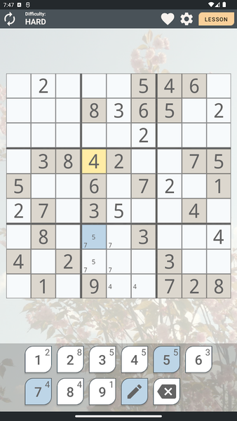 Sudoku Premium - Gameplay image of android game