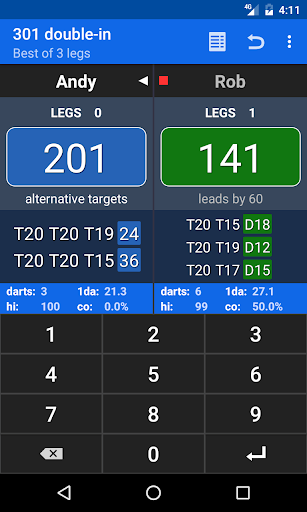 Darts Scoreboard - عکس برنامه موبایلی اندروید