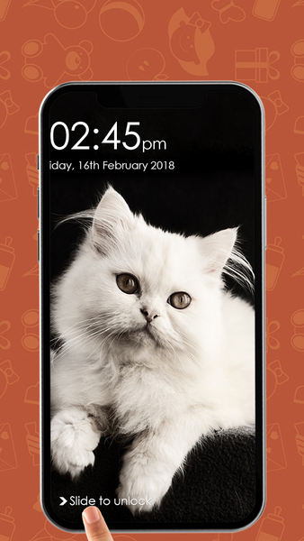 Kitty Cat Pin Lock Screen - Image screenshot of android app