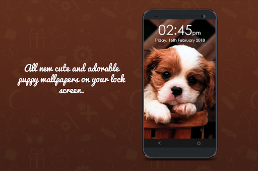 Puppy Dog Pin Lock Screen - Image screenshot of android app