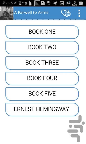 A farwell to arms - Image screenshot of android app