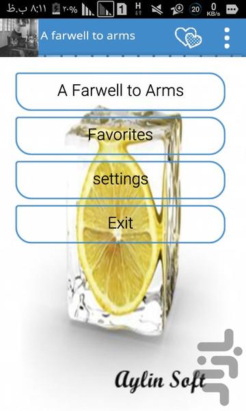 A farwell to arms - Image screenshot of android app