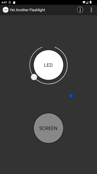 YAF Dimmable Flashlight - Image screenshot of android app