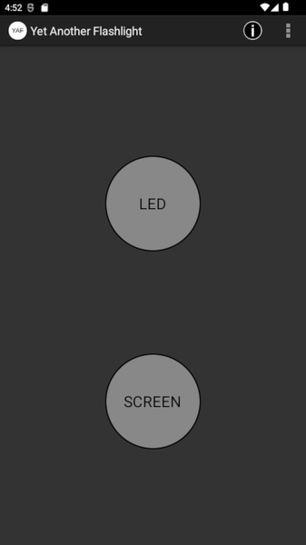 YAF Dimmable Flashlight - Image screenshot of android app