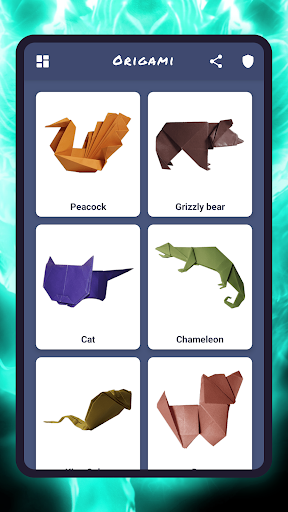 Origami animals paper DIY - Image screenshot of android app
