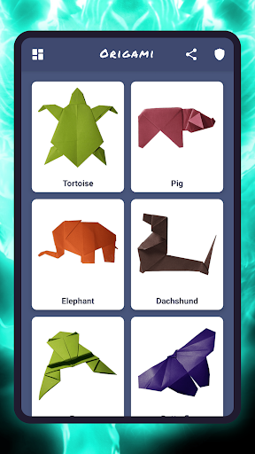 Origami animals paper DIY - Image screenshot of android app