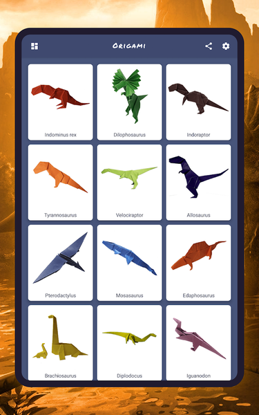 How to make origami dinosaurs - عکس برنامه موبایلی اندروید