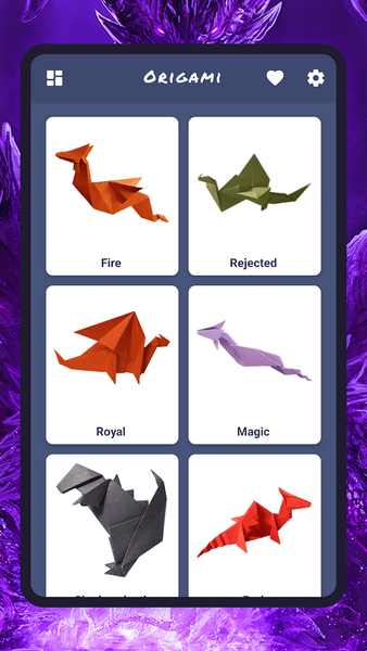 Origami paper dragons - عکس برنامه موبایلی اندروید
