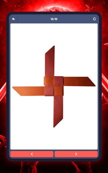 Origami weapons, paper schemes - Image screenshot of android app