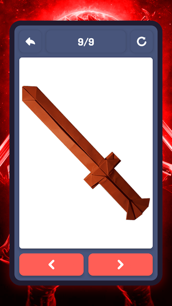 Origami weapons, paper schemes - Image screenshot of android app