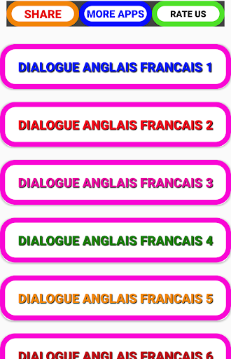dialoge anglais français audio - عکس برنامه موبایلی اندروید