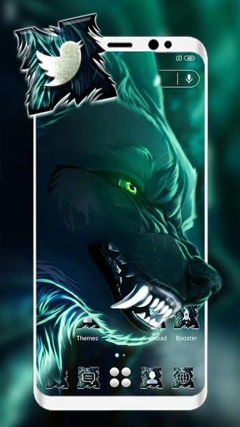 Angry Wolf Launcher Themes - Image screenshot of android app