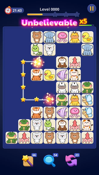 Animal Onet- Tile Connect - Gameplay image of android game