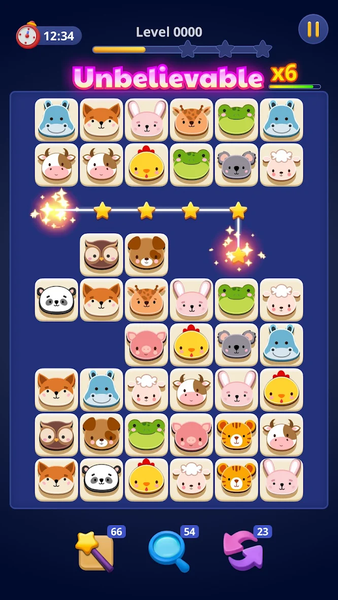 Animal Onet- Tile Connect - Gameplay image of android game