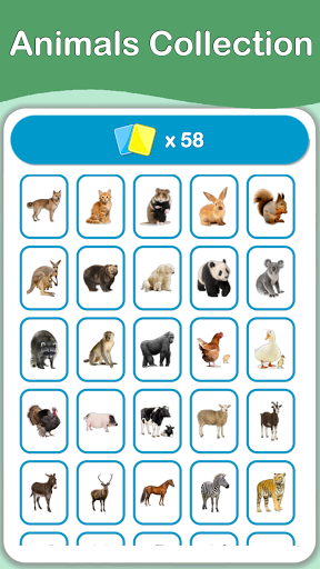 Animals Cards Games - Image screenshot of android app