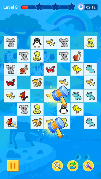 Cute Animal Onet - Kids Games - Gameplay image of android game