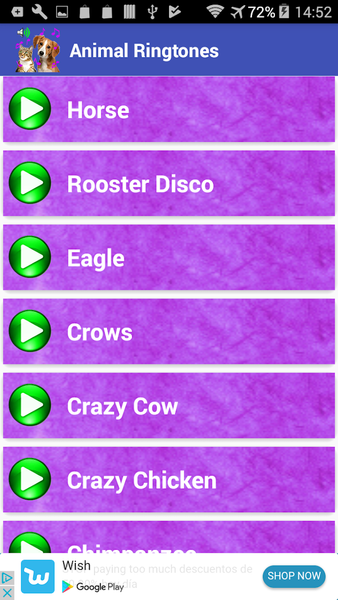 Animal Ringtones - عکس برنامه موبایلی اندروید