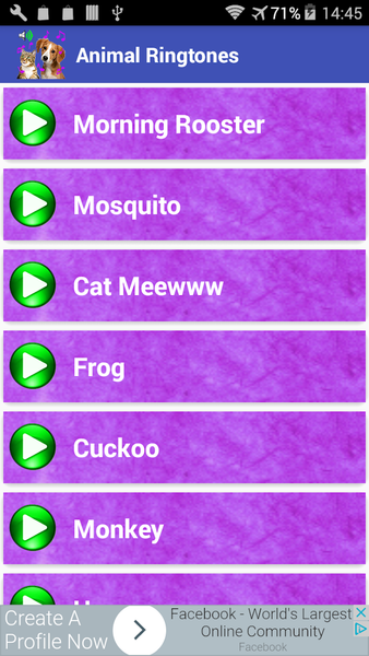 Animal Ringtones - عکس برنامه موبایلی اندروید