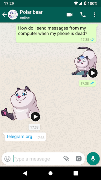 WASticker Cats Animated meme - Image screenshot of android app