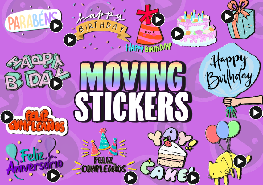 Animated Birthday WASticker - Image screenshot of android app
