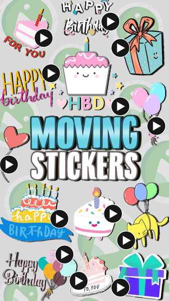 Animated Birthday WASticker - Image screenshot of android app