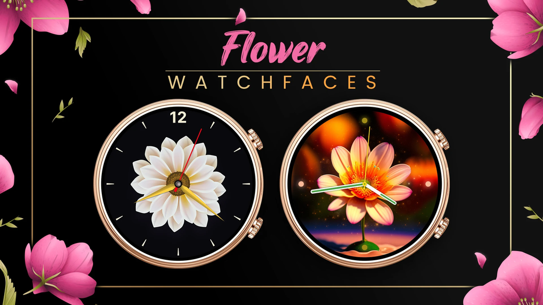 Flower Watchfaces - عکس برنامه موبایلی اندروید