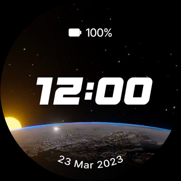 Animated Earth Watchfaces - عکس برنامه موبایلی اندروید