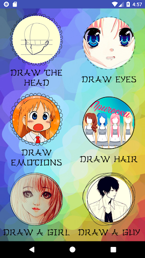 How to draw anime step by step - Image screenshot of android app