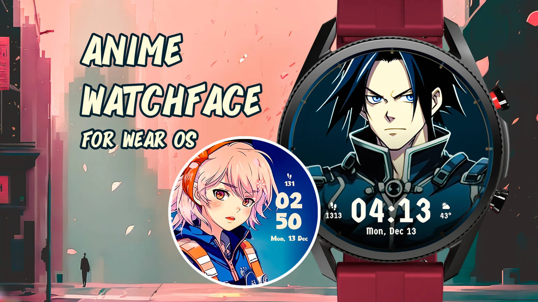 Anime Watchface for Wear OS - Image screenshot of android app