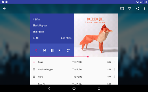 Shuttle Music Player (Legacy) - عکس برنامه موبایلی اندروید