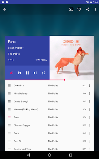 Shuttle Music Player (Legacy) - عکس برنامه موبایلی اندروید