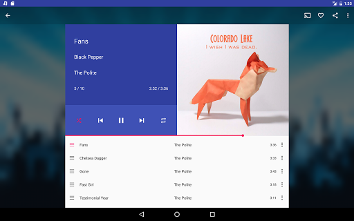 Shuttle Music Player (Legacy) - عکس برنامه موبایلی اندروید