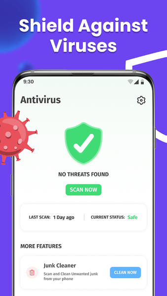 Antivirus: Virus Cleaner, Junk - عکس برنامه موبایلی اندروید