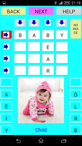 Word squares - Gameplay image of android game