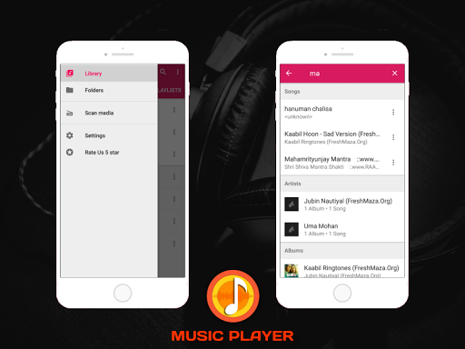 Music Player - عکس برنامه موبایلی اندروید