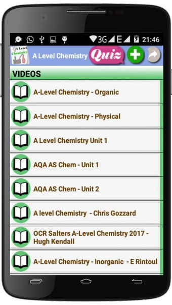 A Level Chemistry - عکس برنامه موبایلی اندروید