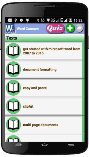 Word Courses - عکس برنامه موبایلی اندروید