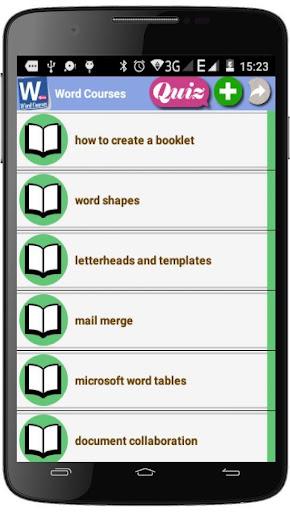 Word Courses - عکس برنامه موبایلی اندروید