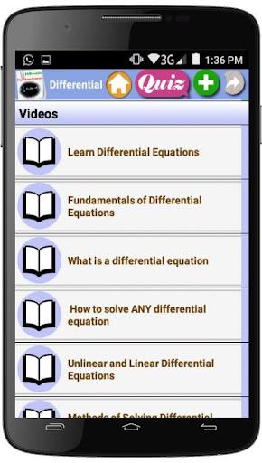 Differential Equations  Course - عکس برنامه موبایلی اندروید