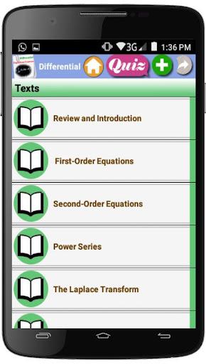 Differential Equations  Course - عکس برنامه موبایلی اندروید