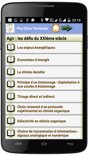 Physique Chimie Terminale - عکس برنامه موبایلی اندروید