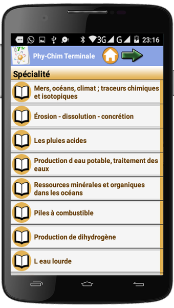 Physique Chimie Terminale - عکس برنامه موبایلی اندروید