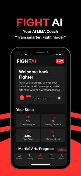 Fight AI: Your Ai MMA coach - Image screenshot of android app